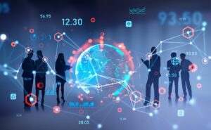 Employee taking cybersecurity awareness training on company laptop