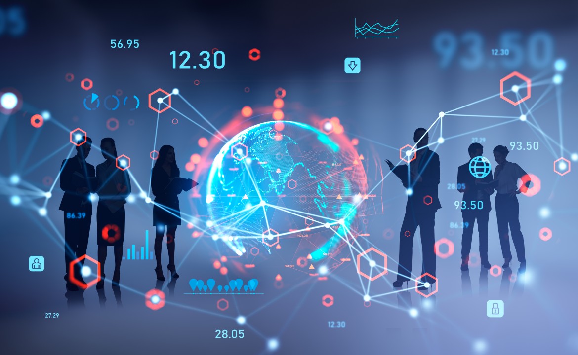 Employee taking cybersecurity awareness training on company laptop